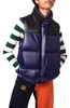 colorblock puffer vest