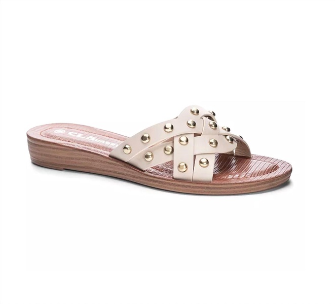 cassie aspiring sandal in beige