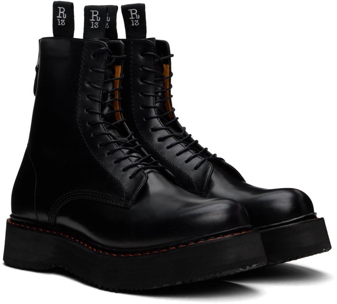 Black Single Stack Boots