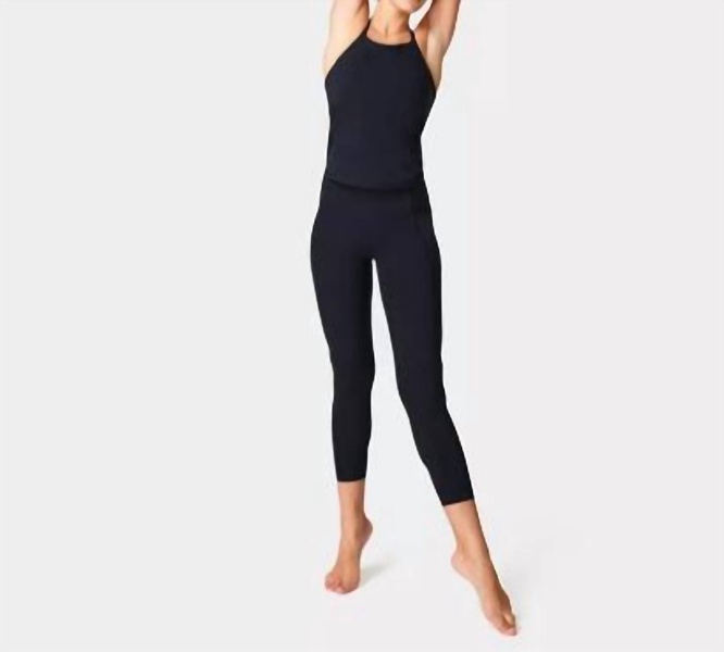 super soft 7/8 yoga leggings in black