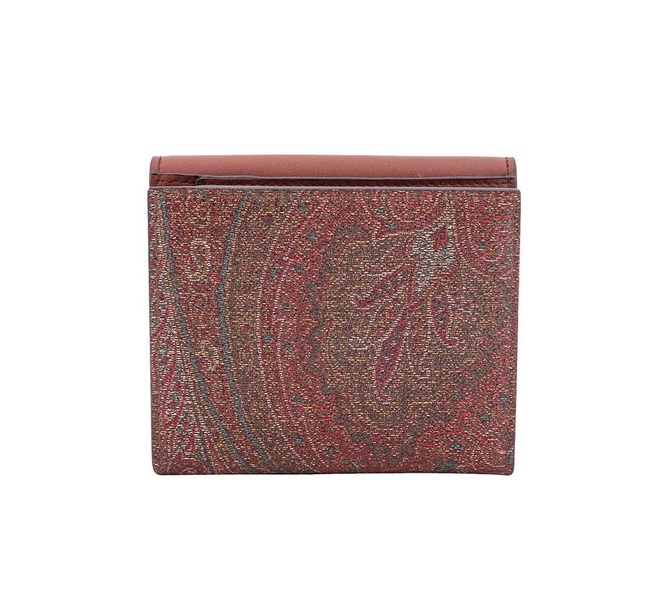 Etro Paisley Jacquard Fold-Over Wallet