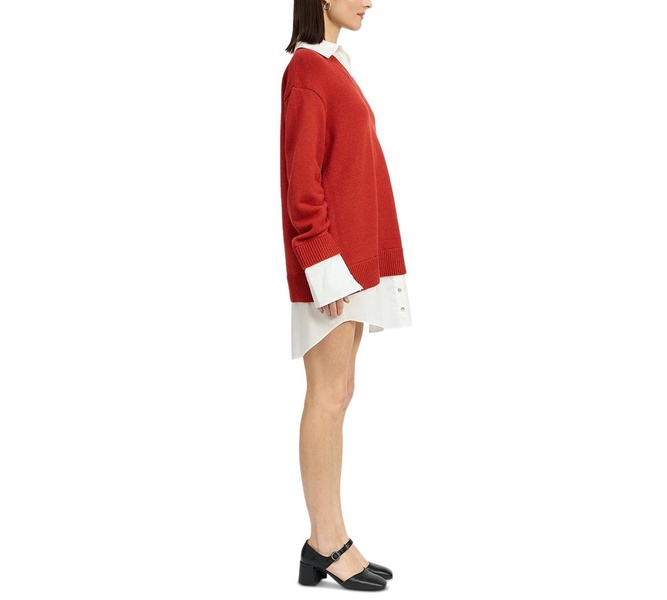 Women's Colby Mixed Media Sweater Dress