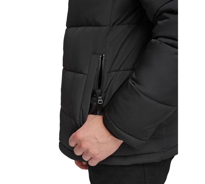 Men's Puffer With Set In Bib Detail, Created for Macy's