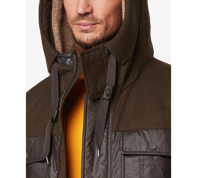 Men's Harrigan Resin & Faux Wool Combo Parka