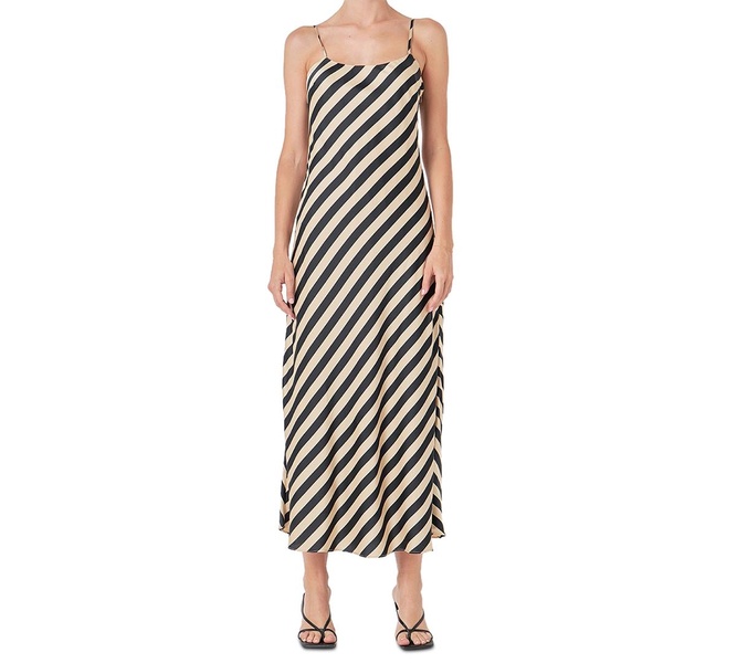 Women's Striped Sleeveless Maxi Dress