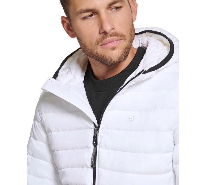 Men's Hooded & Quilted Packable Jacket