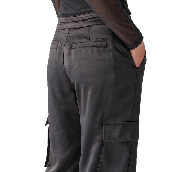 Women's Eve Semi-High-Rise Satin Cargo Pants