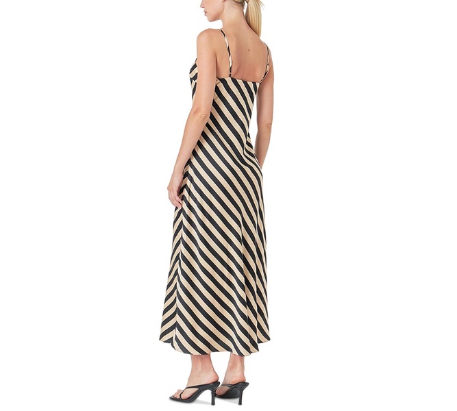 Women's Striped Sleeveless Maxi Dress