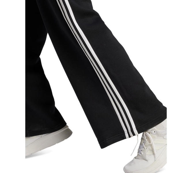 Women's Three Striped Fleece Wide Leg Pants