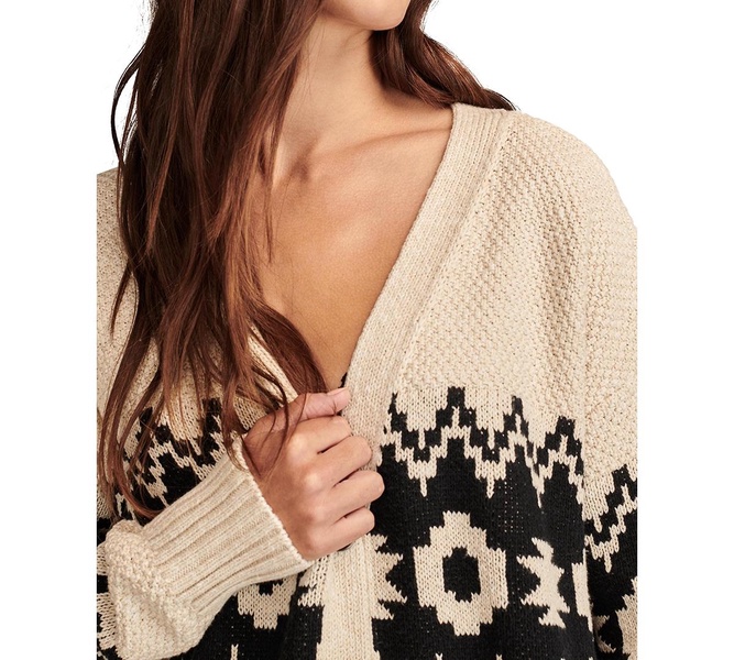 Women's Cotton Southwest Cocoon Cardigan Sweater