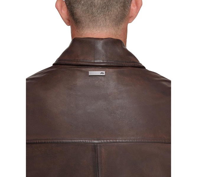 Men's The Mogador Leather Overshirt