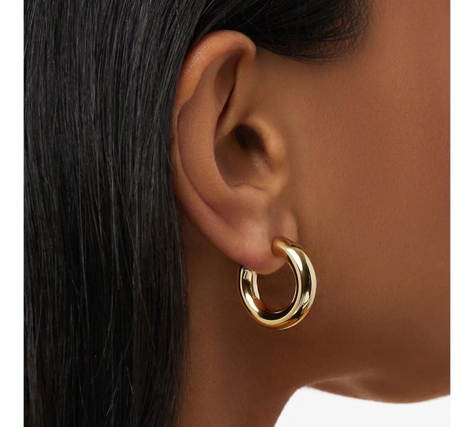 Small Gold Hoop Earrings - Tia Mini