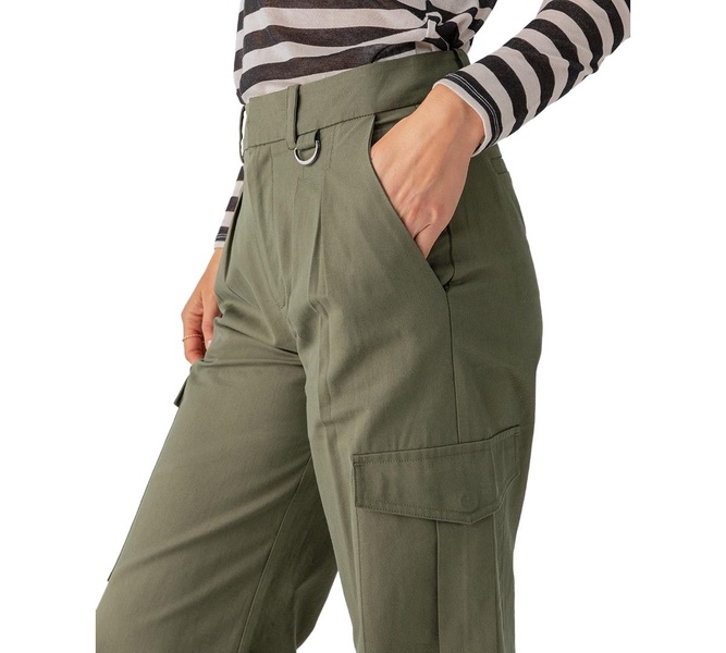 Women's Frankie Wide-Leg Pleated Cargo Pants