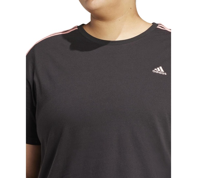 Plus Size Essentials Slim 3-Stripes T-Shirt