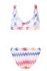 Triangle bikini with zigzag pattern