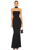 Turtleneck Strapless Fishtail Gown