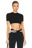 Circle Back Cut Out Crop Top