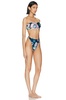 Flower Power High Leg Bandeau Bikini Set