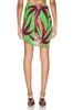 Coastline Short Skirt In Red Green Flower