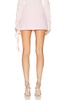 Ruffle Arch Leg Cut Out Mini Skirt