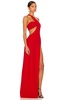 One Shoulder Cut Out Gown