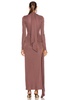 Long Sleeve Ruched Maxi Dress