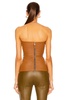 Leather Bustier Top