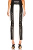 Paneled Leather Pant