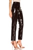 High Waisted Patent Leather Pants