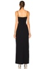 Crepe High Slit Gown