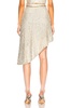 Beaded Asymmetric Hem Skirt