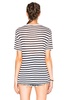 Stripe Linen-Blend Tee