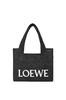 LOEWE Medium Font Raffia Tote