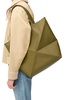 XL Leather Puzzle Fold Tote Bag