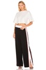 snap button track trousers