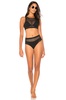 Mesh high waist bikini briefs