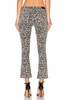 POPPY cropped denim flared pants