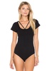 T-shirt bodysuit with straps