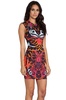 Reversible kaleidoscope print dress