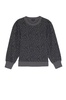 women's marcie sweatshirt in charcoal mini cheetah