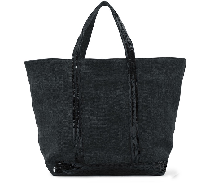 Linen M cabas tote