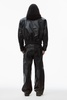 Biker Jacket In Crackle Patent Leather 