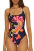 Trina Turk Women's Poolside One Piece Swimsuit, Floral Print, Adjustable, Bathing Suits