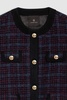 Lydia Jacket - Blue And Red Tweed