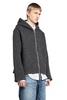 mega rib wool zip-up hoodie