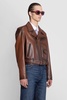 biker jacket in nappa lambskin