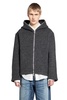 mega rib wool zip-up hoodie