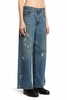 wide leg painted jeans