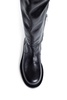 noe over-the-knee boots in grained shiny calfskin