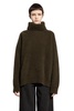 raccoon ribbed-knit turtleneck